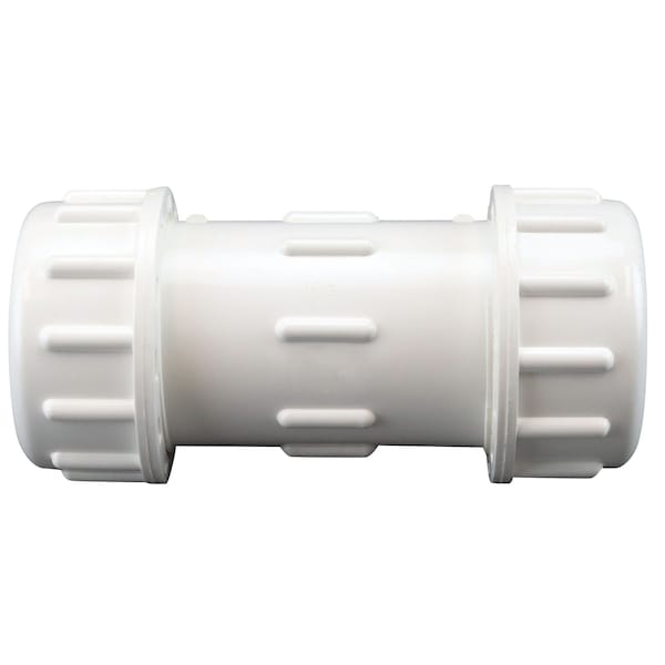 1-1/2 In. X 1-1/2 In. PVC Compression Coupling